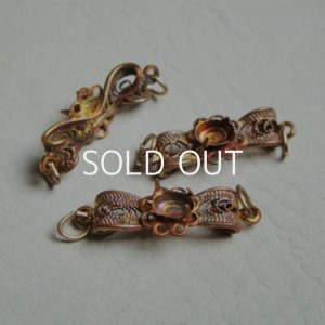 画像1: filigree Bow setting connector