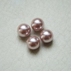 画像1: 4pcs 8mm No-hole pearl "Lavender"