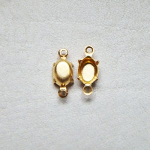 画像1: 2pcs 7×5 oval CB setting 2R