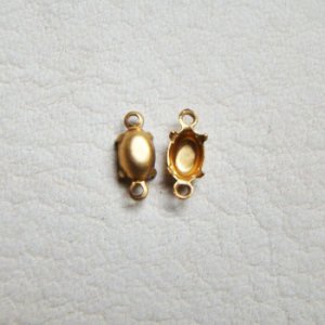 画像1: 2pcs 6×4 oval CB setting 2R