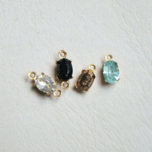 画像6: 2pcs 6×4 oval rhinestone