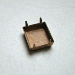 画像2: dark brass 14×12 rectangle CB setting