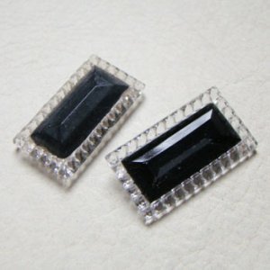 画像1: 33×18 rectangle "Black & Clear"