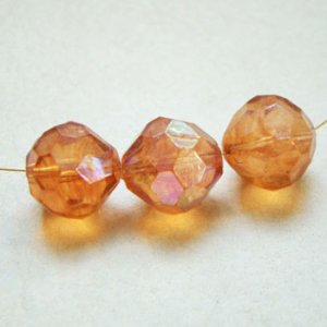 画像2: 3pcs 16mm Topaz AB lucite beads