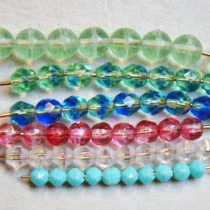 画像3: 4pcs 7mm frosted Pale Green rough beads 