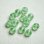 画像1: 4pcs 7mm frosted Pale Green rough beads  (1)