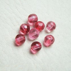 画像1: 5pcs 5mm "Cranberry" beads