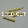 2pcs brass 25×4 corrugate tube beads