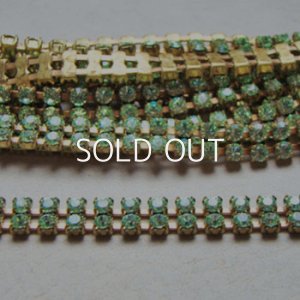 画像1: VSW 24pp "Chrysolite" 2 -Row rhinestone chain