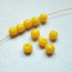 画像1: 5pcs 5mm "Yellow" beads
