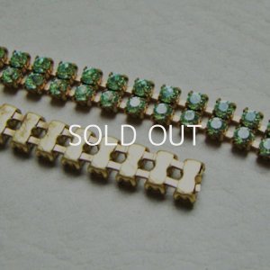 画像2: VSW 24pp "Chrysolite" 2 -Row rhinestone chain