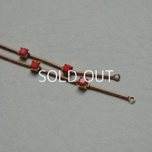 画像3: 3mm Red rhinestone chain finding