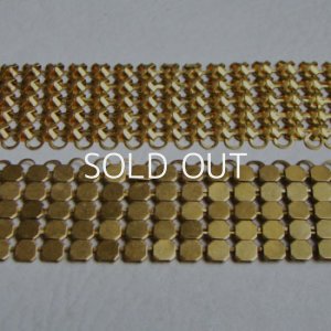 画像2: 17cm / 50mm brass mesh chain section