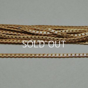 画像1: brass 3mm flat textured chain