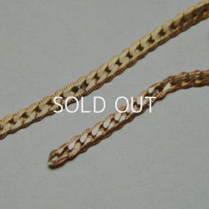 画像2: brass 3mm flat textured chain