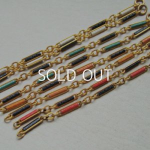 画像1: painted connector link chain section