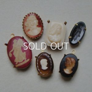 画像3: 25×18 OV Burgundy bisque cameo