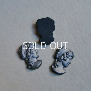画像1: 15×10 Hematite lady head cameo