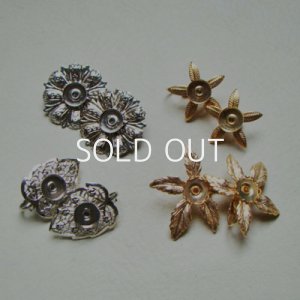 画像1: GP/ SP 9mm/ 9.5mm setting earring base