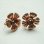 画像1: brass 5- petal flower earring base (1)