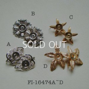 画像2: GP/ SP 9mm/ 9.5mm setting earring base