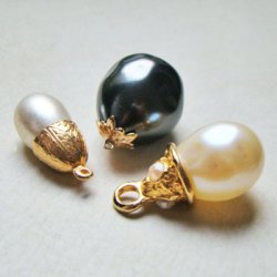 画像3: 26x19 Cream baroque drop pearl