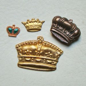 画像3: dark brass 20×15 Crown snap finding