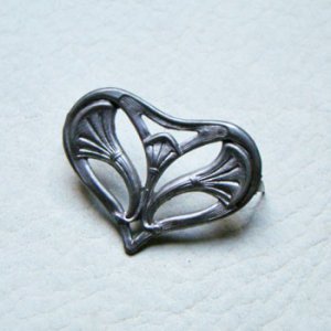 画像2: AS open cut Art Deco prong back