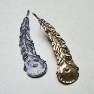 画像3: AB Peacock feather stamping
