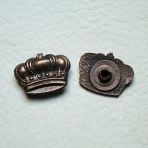 画像1: dark brass 20×15 Crown snap finding