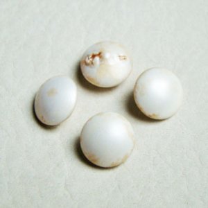 画像1: 48SS White pearlized cabochon