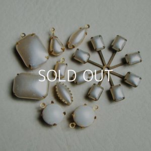 画像3: 2pcs 13×7.8 TEAR Off-White pearl