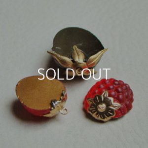 画像4: 20mm Raspberry glass cabochon