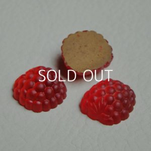 画像2: 20mm Raspberry glass cabochon