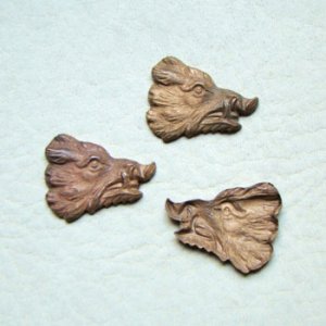 画像1: 20x16 Wild Boar Stamping