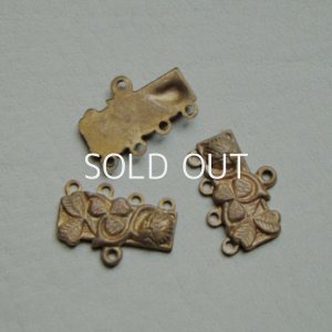 画像1: aged brass "Clover" 1+4R connector