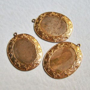 画像3: 19×14 oval Decorative pendant setting