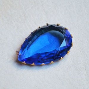 画像2: 33×23 pear "Transparent Sapphire" 