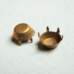 画像2: 2pcs 8mm 6-prong CB setting