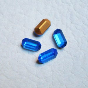 画像1: 4pcs  8x4 octagon "Sapphire"