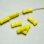 画像1: 2pcs yellow bowtie  beads (1)
