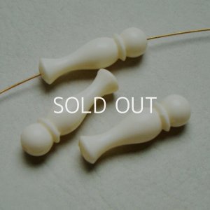 画像1: 36x10 ivory fancy long beads