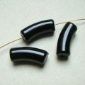 25×10 acrylic noodle beads "Black"