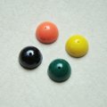 2pcs 9mm plastic half beads