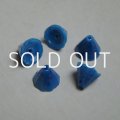 9x7 faceted cone beads "Lapis"