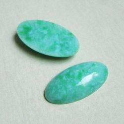 画像1: 31.5x17 OV jade plastic cabochon