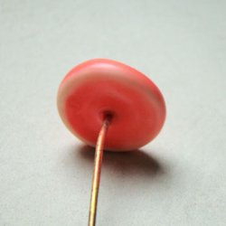 画像3: 21~22mm neon pink marble head pin