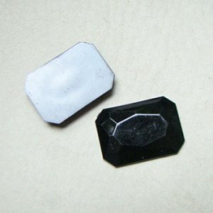 画像1: 25×18 OCT acrylic cabochon "Black"