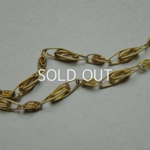 画像2: brass handmade fancy link chain