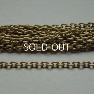 画像1: brass 5×3.8mm cable chain
